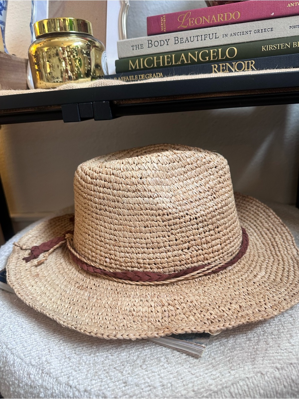 Urban Outfitters Natural Straw Fedora Hat - Picture 3 of 4